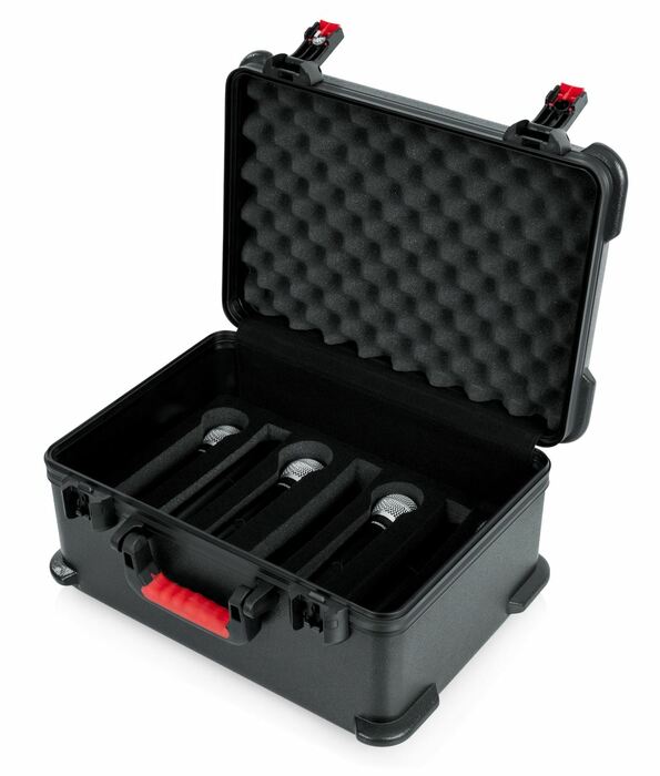 Gator GTSA-MICW7 7x Wireless Microphone TSA ATA Case With Lift-Out Trays