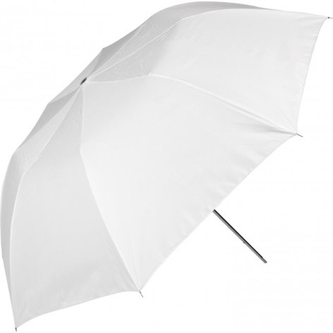 Westcott 2001-WESTCOTT 43" Optical White Satin Collapsible Umbrella (109.2 Cm)