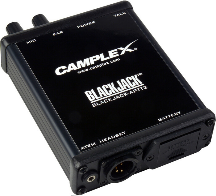 Camplex BLACKJACK-APTT2 ATEM Headset Belt Clip Adapter, 4-Pin MXLR