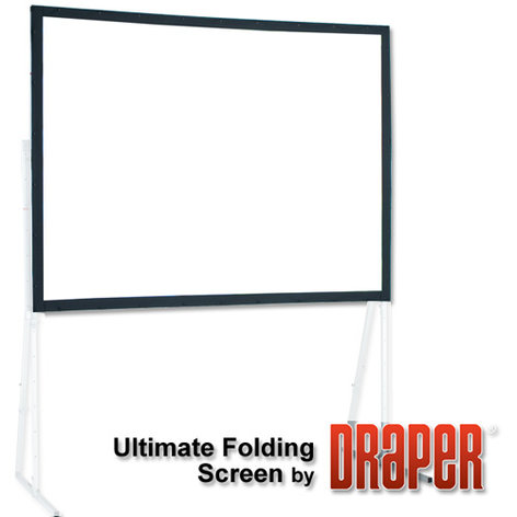 Draper 241052 66.5" X 90.5" Ultimate Folding Matt White Portable Screen, Surface Only