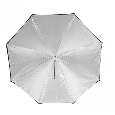 Westcott 2012 32" White Satin Umbrella With Removable Black Cover