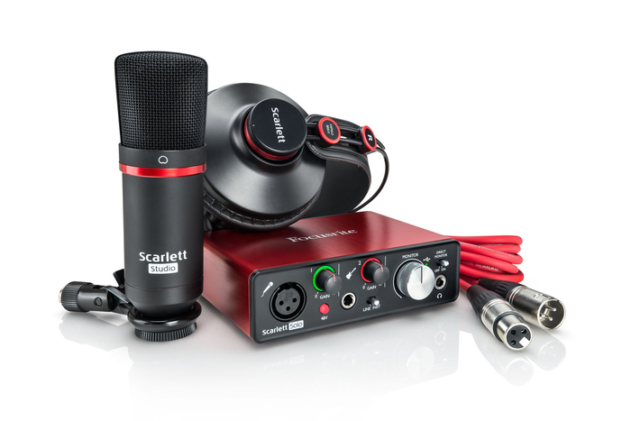 Focusrite Scarlett Solo Studio Complete Recording Bundle With Scarlett Solo USB Audio Interface
