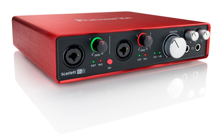 Focusrite Scarlett 6i6 6x6 USB Audio Interface, 2nd Generation