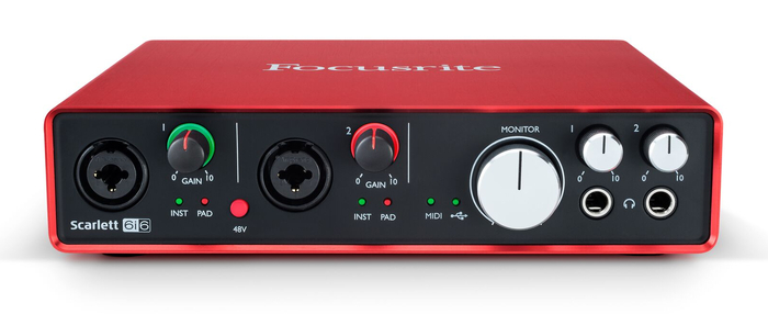 Focusrite Scarlett 6i6 6x6 USB Audio Interface, 2nd Generation