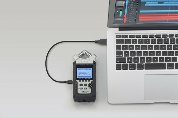 Zoom H4n Pro 4-track Portable Handheld Audio Recorder With Adjustible X/Y Microphone