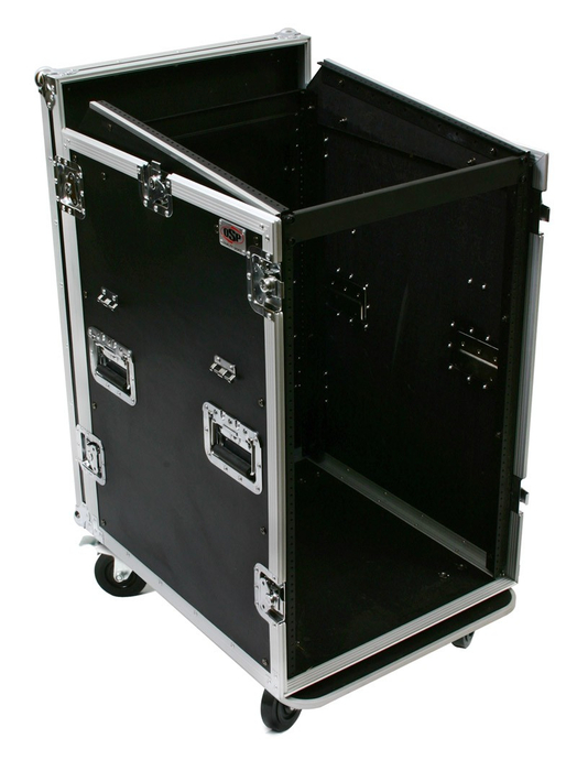 Elite Core MC12U-20SL ATA 12-Unit Mixer Rack And 20-Unit Amplifier Rack With Casters And Table Attachment