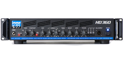 EBS EBS-HD360 Bass Amp Head, 360 Watts