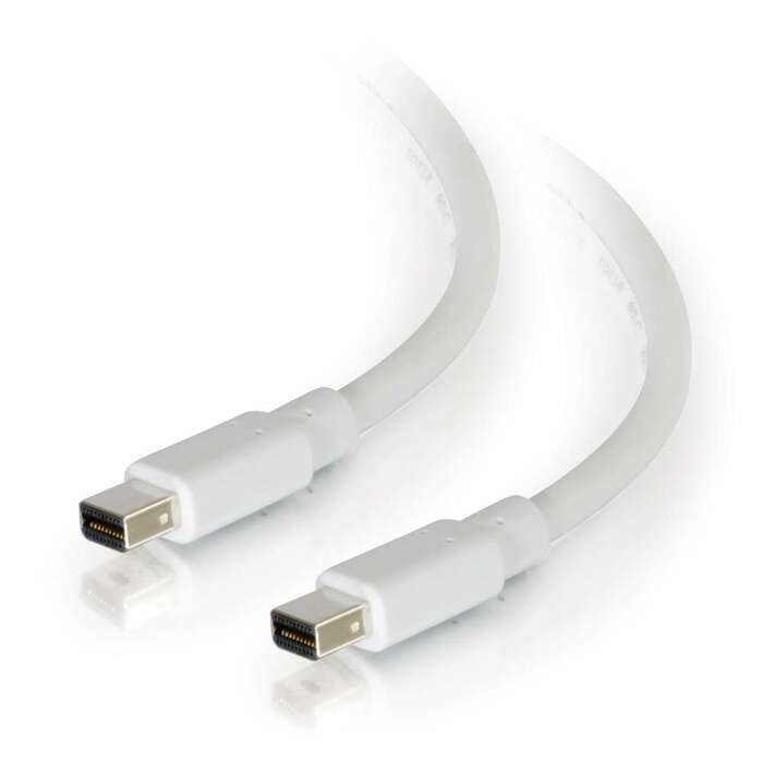 Cables To Go 54412 10ft Mini DisplayPort Cable Mini DisplayPort Male To Mini DisplayPort Male, White
