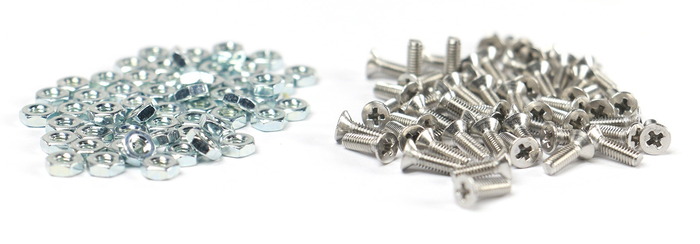 Elite Core CSP-50 Screws And Nuts For D-Series Connectors, 50 Pack
