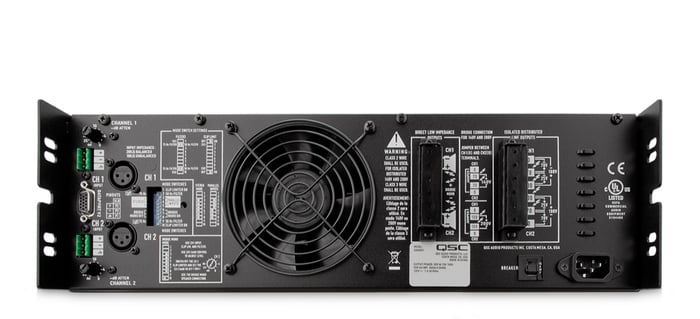 QSC ISA 800Ti 2-Channel Power Amplifier, 800W Per Channel At 70V