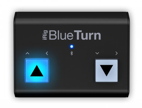 IK Multimedia IRIG-BLUETURN IRig BlueTurn Backlit Compact Bluetooth Page Turner - IOS/Mac/Android