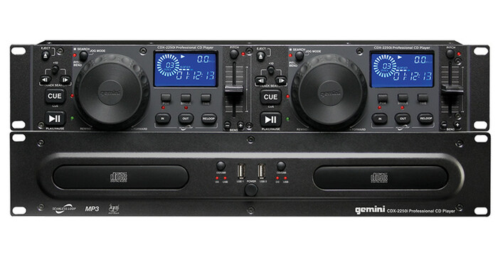 Gemini CDX-2250I Dual CD/MP3 Player, 2RU