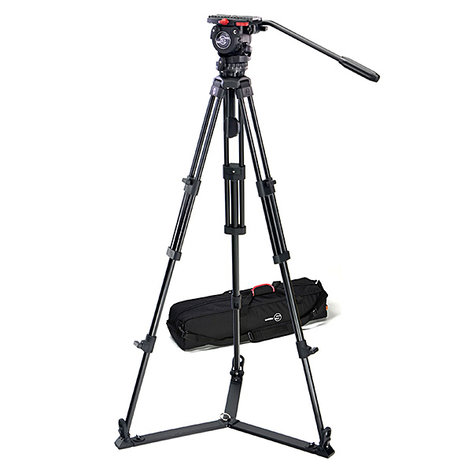 Sachtler 0471 System FSB 6 / 2 D Fluid Head FSB 6 System With Ground Spreader And ENG 75/2 D Tripod