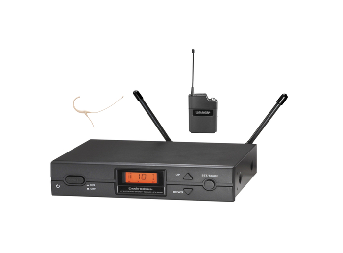 Audio-Technica ATW-2192BI-TH 2000 Series UHF Wireless Headworn Microphone System With BP892cW-TH Head Mic