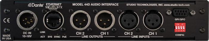 Studio Technologies M44D Dante To Analog Audio Interface