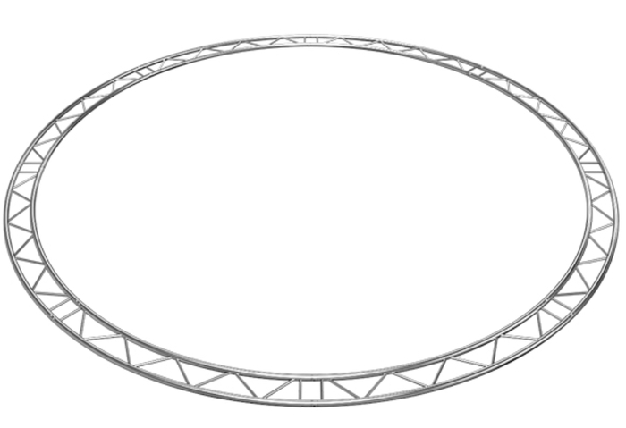 Global Truss IB-C5-H45 16.40' (5.0M) Horizontal I-Beam Circle, 8x45 Degree Arcs