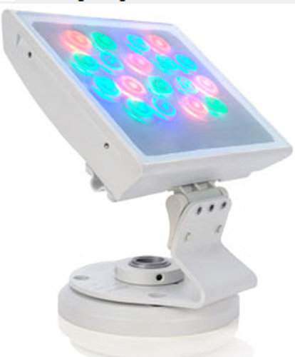 Philips Color Kinetics 116-000026-03 ColorBlast 6 LED Fixture With 10° Beam Angle Frosted Glass Lens In Black