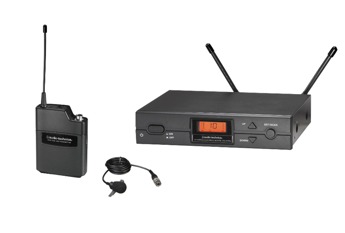 Audio-Technica ATW-2129BI Wireless Lavalier Mic System, 2000 Series