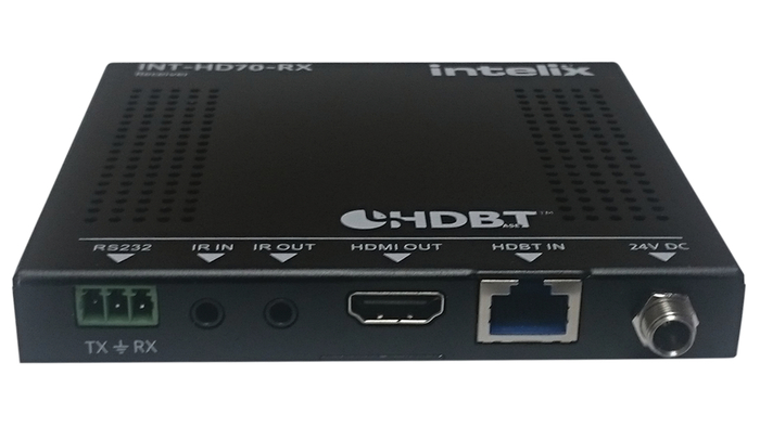 Intelix INT-HD70-RX HDMI, IR And RS232 Receiver With PoH