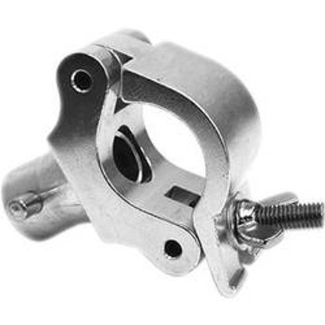 Global Truss Jr Coupler Clamp Pro Medium Duty Wrap Around Clamp With Half Coupler For 35mm Pipe, Max Load 220 Lbs