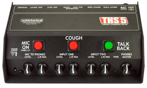 Whirlwind THS5 Dual Input Talkback Headphone Box