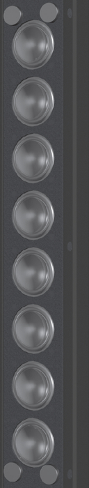 Innovox Audio MLA-8-WHITE Micro Line Array Speaker, White