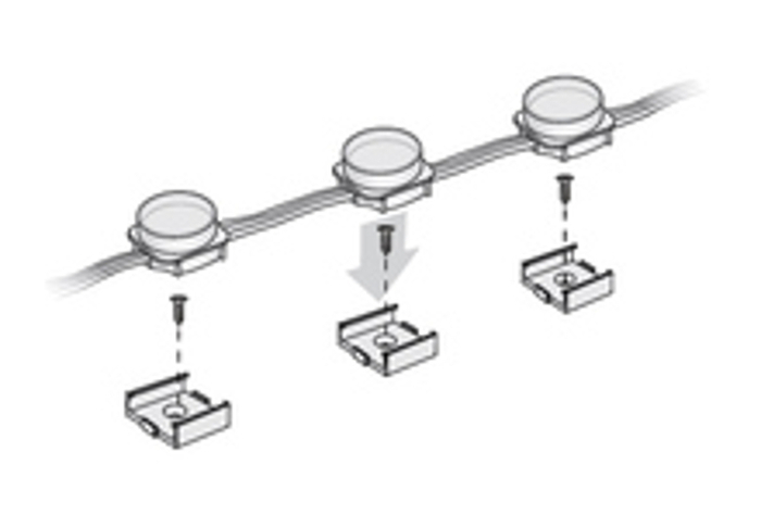 Philips Color Kinetics 101-000039-00 50-Pack Of IColor Flex Single Node Mounts