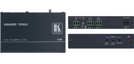 Kramer 106 1:2 Microphone Line & Distribution Amplifier