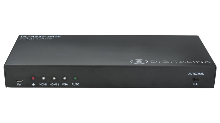 Liberty AV DL-AS31-2H1V 2 HDMI And 1 VGA Auto Switcher With Audio Input