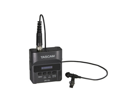 Tascam DR-10L Micro Linear PCM Digital Audio Recorder With Lavalier Mic