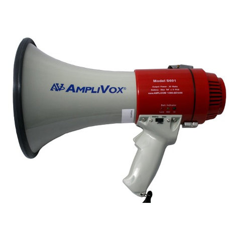 AmpliVox S601R Mity-Meg 20-Watt Rechargeable Megaphone