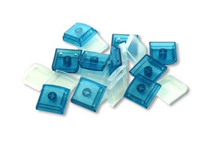 PI Engineering XK-A-004-BL-R 10-Pack Of Keycaps In Blue