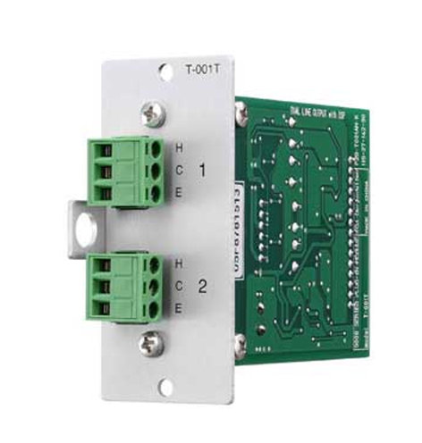 TOA T-001T Dual-Line Output Expansion Module With DSP, Removable Terminal Block