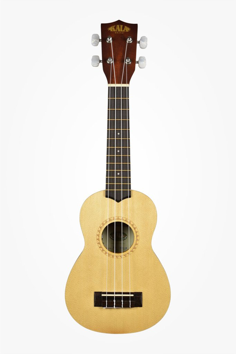 Kala KA-15S-S Soprano Ukulele With Spruce Top And Mahogany Back, Satin Finish