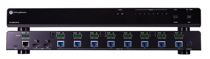 Atlona Technologies AT-UHD-CAT-8 4K/UHD 8-Output HDMI To HDBaseT Distribution Amplifier