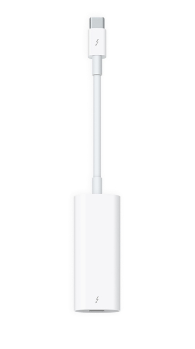 Apple Thunderbolt 3 (USB-C) to Thunderbolt 2 Adapter Converts Thunderbolt 3 / USB-C To Thunderbolt 2, MMEL2AM/A