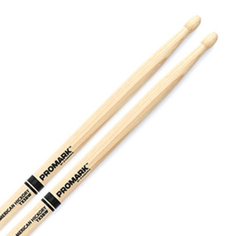 Pro-Mark TX5BW Hickory 5B Wood Tip Drum Sticks (PAIR)