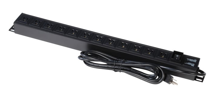 Gator GRW-PWRVERT-12 12-Outlet Vertical Rack Mount UL Power Strip