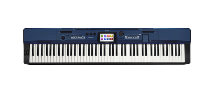 PX560BE 88-Key Digital Piano, Sapphire | Full Systems