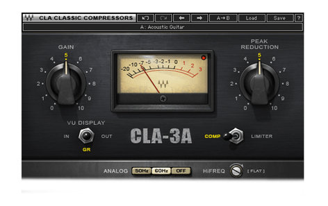 Waves CLA-3A Compressor / Limiter Chris Lord-Alge Solid State Modeled Dyamics Processor Plug-in (Download)