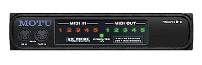 MOTU Micro Lite 5x5 USB MIDI Interface