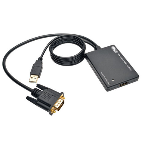 Tripp Lite P116-003-HD-U VGA To HDMI Converter Adapter With Audio And USB Power