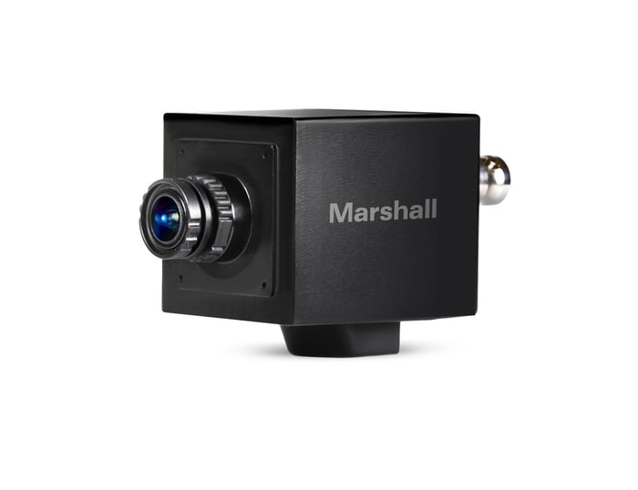 Marshall Electronics CV505-MB 2.5MP 3G/HD-SDI Mini Broadcast POV Camera With 3.7mm Lens, M12 Mount