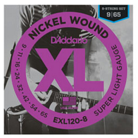 D`Addario EXL120-8 Super Light 8-String Guitar Strings