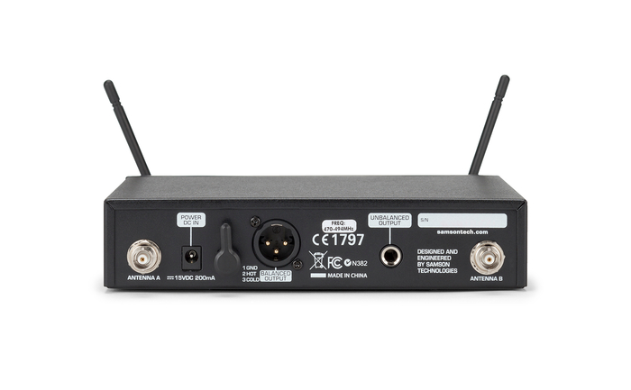 Samson SWC99BLM10-K Concert 99 Wireless System With LM10 Lavalier, K Band (470-494 MHz)