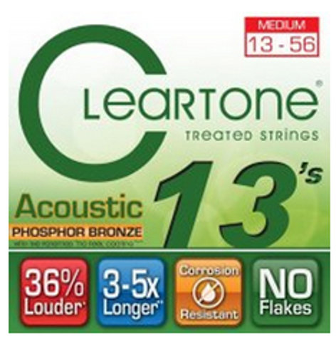 Cleartone 7413-CLEARTONE Medium Coated Acoustic Guitar Strings