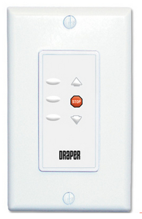 Draper 121246 Lift L.V. Control Station 115V White Switch