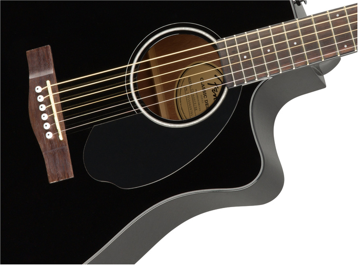 Fender CD-60SCE Dreadught Cutaway Acoustic-Electric Guitar With Solid Spruce Top And Mahogany Back And Sides