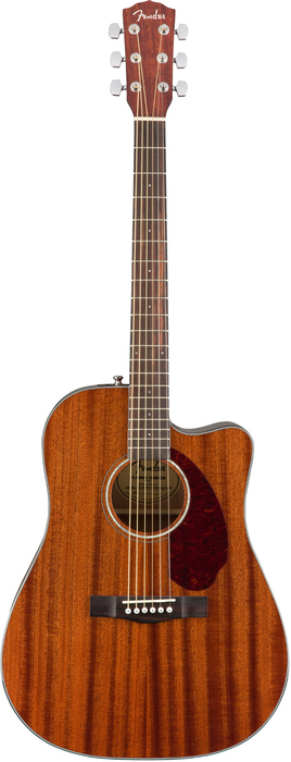 Fender CD-140SCE Mahogany Dreadught Acoustic-Electric Guitar With Solid Mahogany Top, Back And Sides