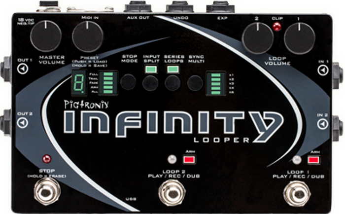 Pigtronix (Discontinued) INFINITY-LOOPER Infinity Looper Stereo Performance Looper Pedal